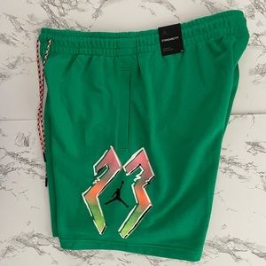 Air Jordan DNA Sport Fleece Shorts Green Black